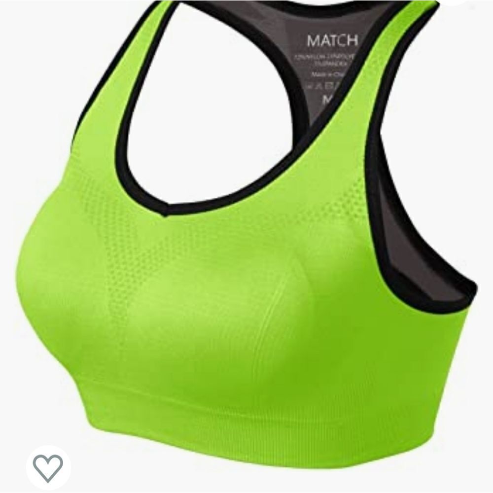 Match Lime Green Sports Bra Size Small‎